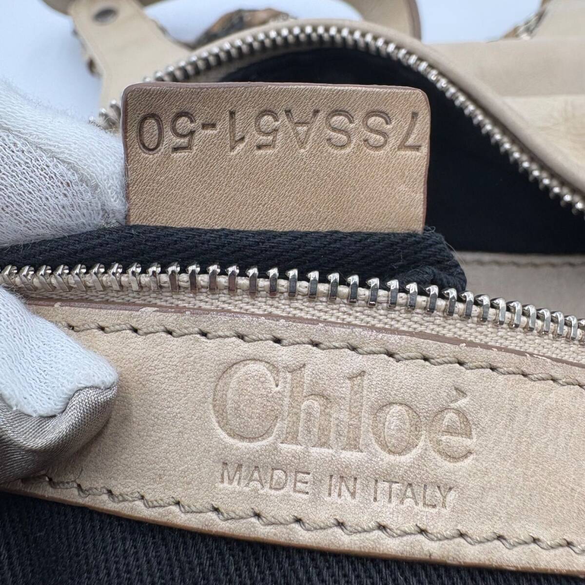 Chloe Silverado Metallic Python Bag