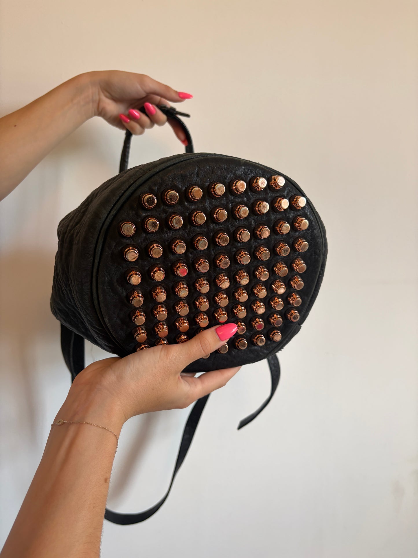Alexander Wang Black Leather Diego Bucket Bag