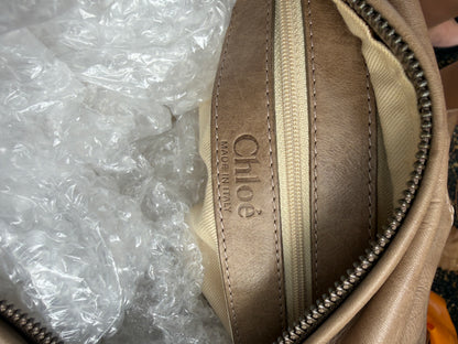 2004 Phoebe Philo Chloé Natural Python Leather Silverado Satchel Bag