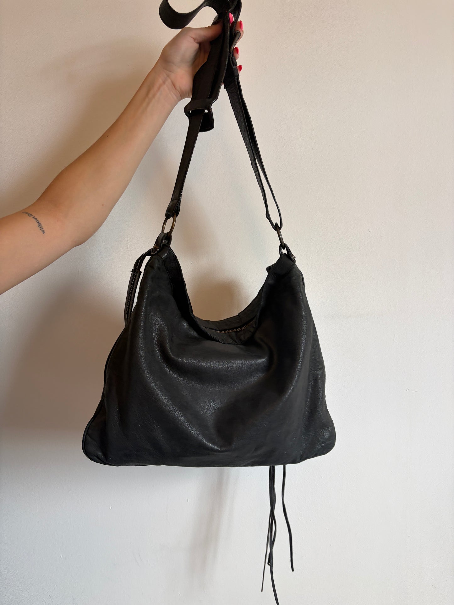 Balenciaga Moto Flat Messenger Bag