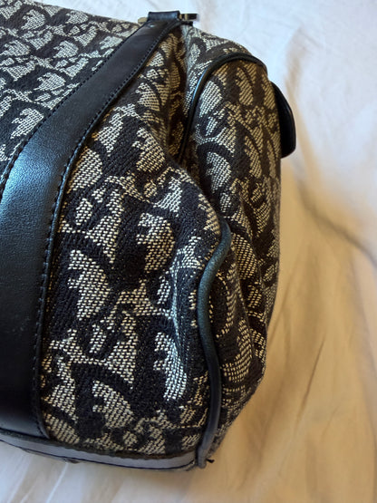 Christian Dior Trotter Monogram Mini Boston/Bowler Bag