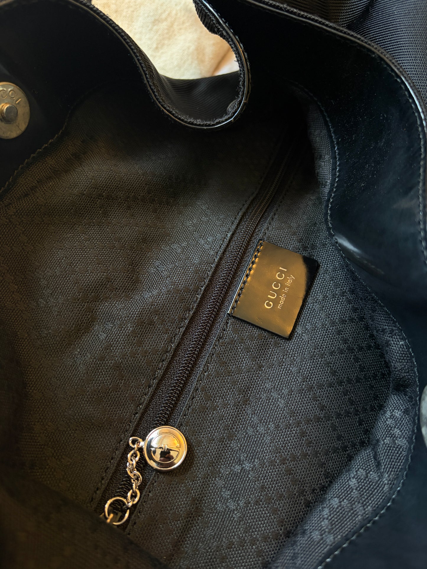 Gucci Bamboo 2-Way Hobo Bag w Dustbag