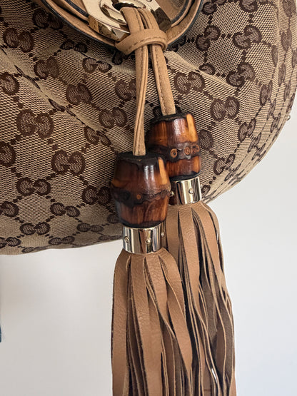 SS07 Gucci GG Canvas Large Indy Hobo
