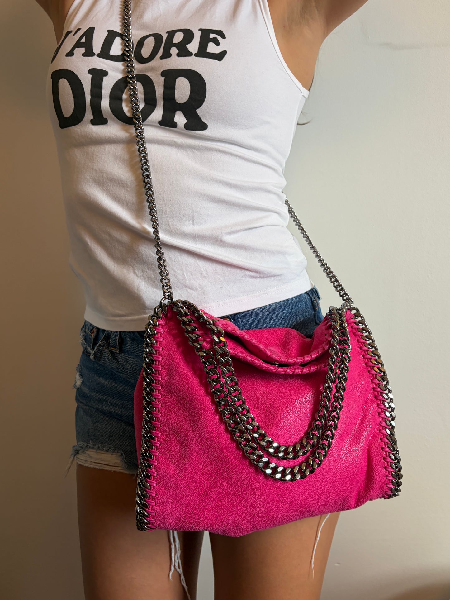 Stella McCartney Falabella Mini 3-Chain Fold-Over