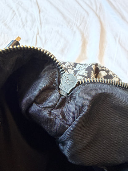 Christian Dior Trotter Monogram Mini Boston/Bowler Bag