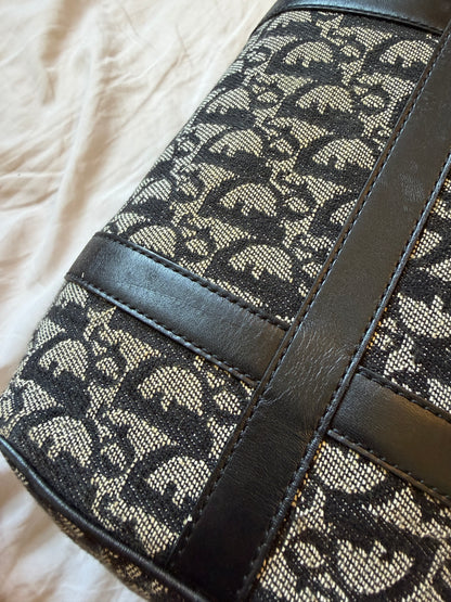 Christian Dior Trotter Monogram Mini Boston/Bowler Bag