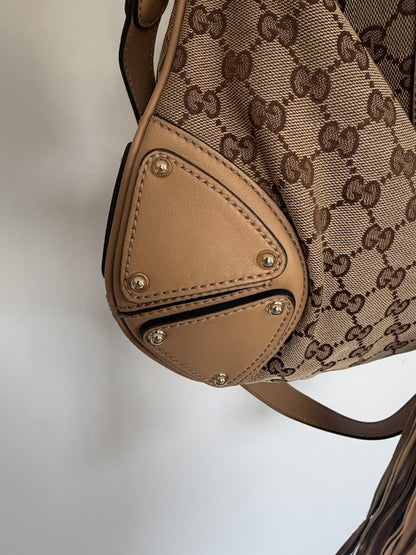 SS07 Gucci GG Canvas Large Indy Hobo