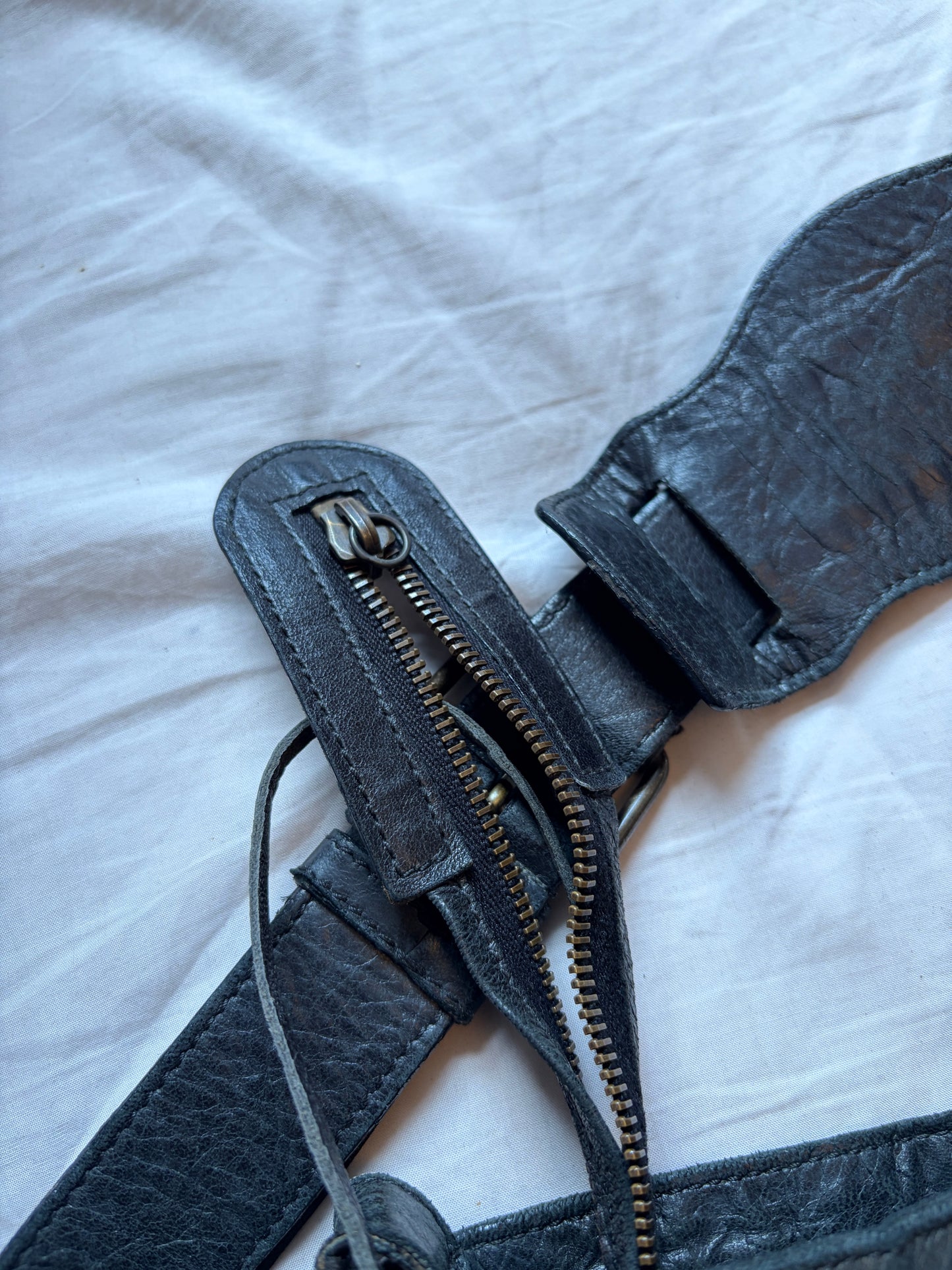 Balenciaga Moto Flat Messenger Bag