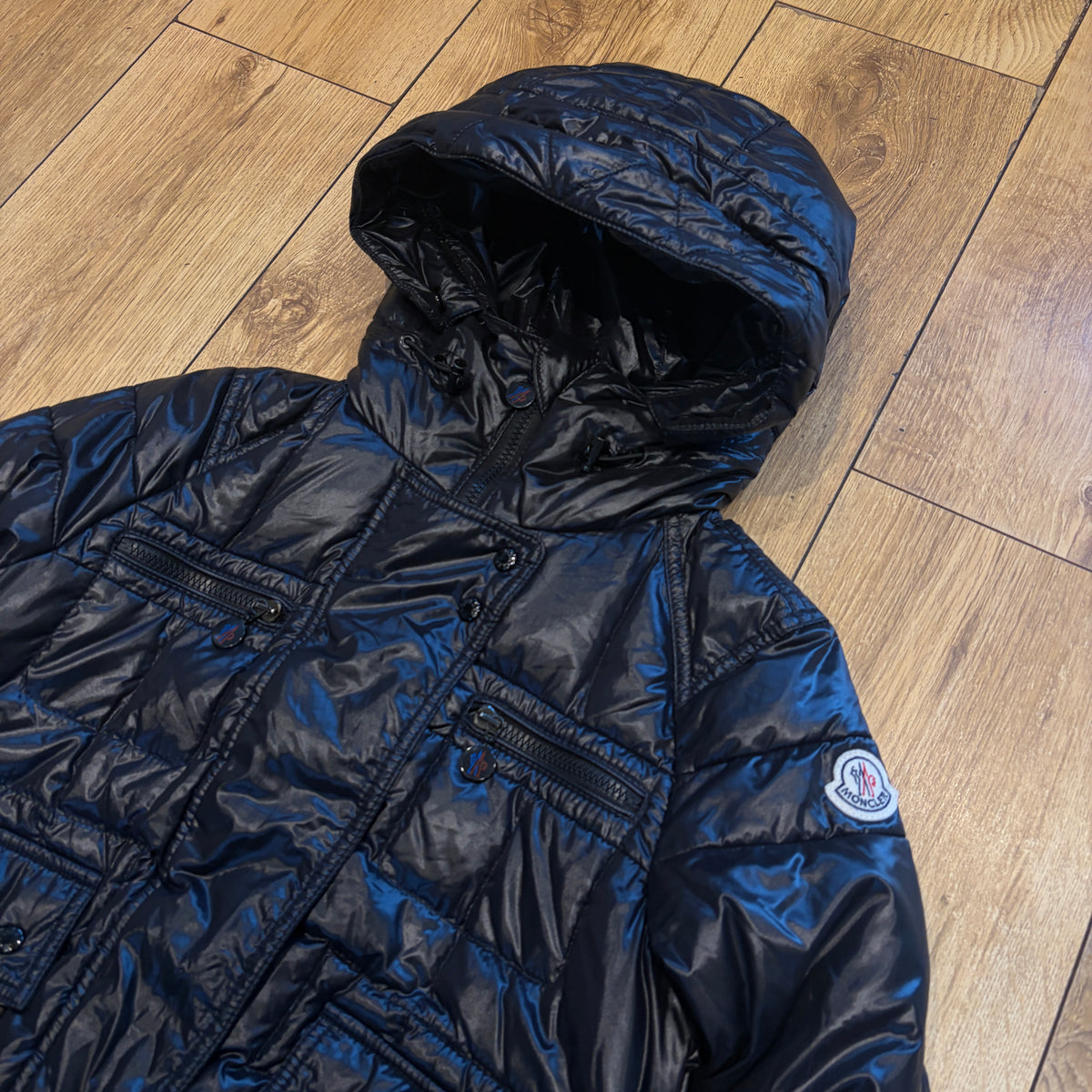 Moncler Georgia Black Down Jacket (Size 0)