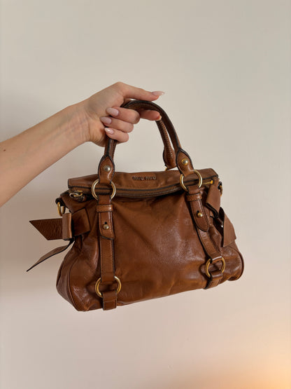 Miu Miu Vitello Lux Bow Bag