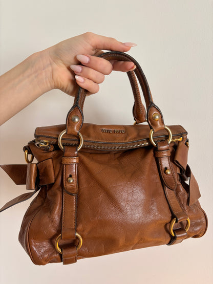 Miu Miu Vitello Lux Bow Bag
