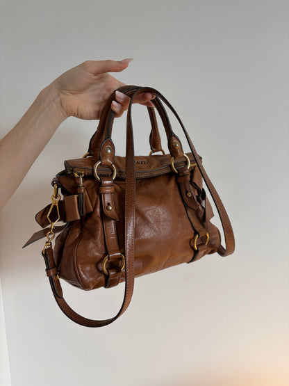 Miu Miu Vitello Lux Bow Bag