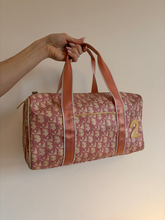 Christian Dior Trotter Canvas Mini Boston Bag