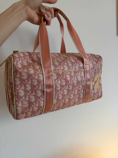 Christian Dior Trotter Canvas Mini Boston Bag