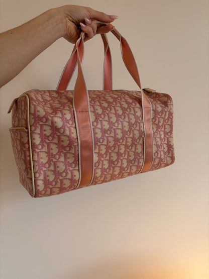 Christian Dior Trotter Canvas Mini Boston Bag