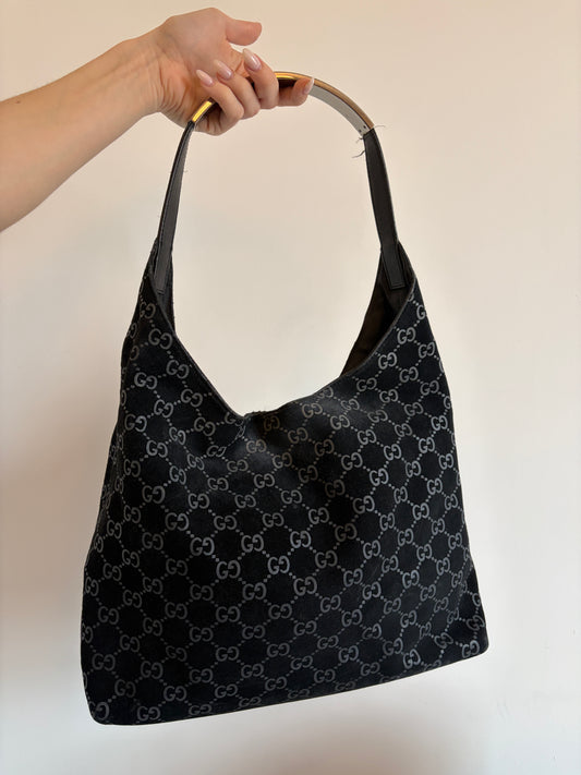 Gucci (Tom Ford Era) Suede Shoulder Bag