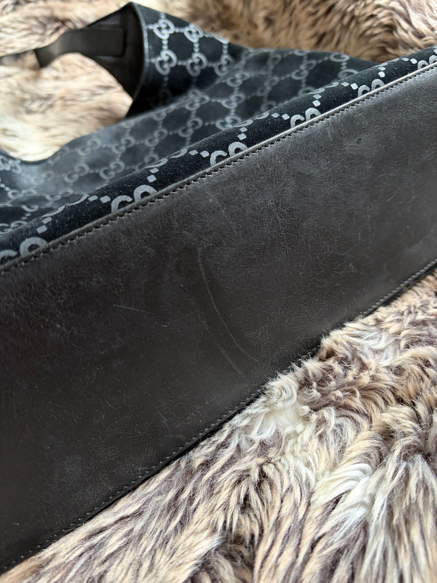 Gucci (Tom Ford Era) Suede Shoulder Bag
