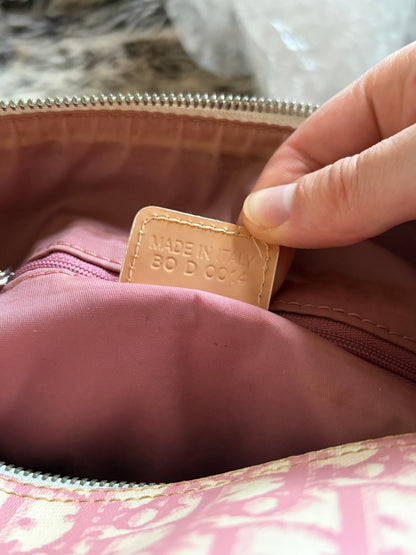 Christian Dior Trotter Canvas Mini Boston Bag