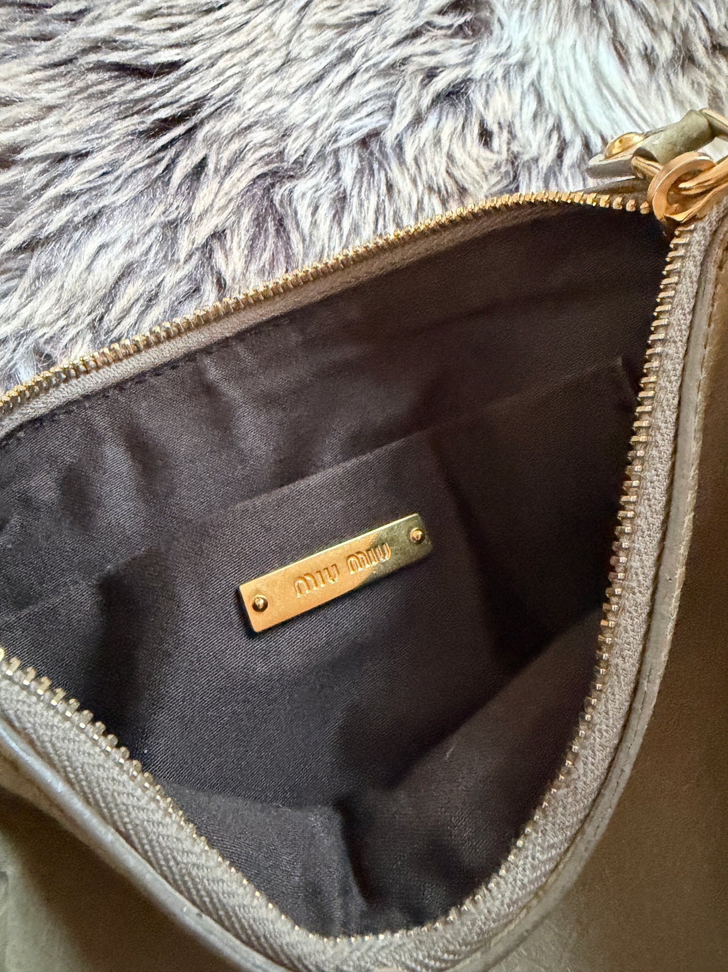 Miu Miu Vitello Bow Shoulder Bag