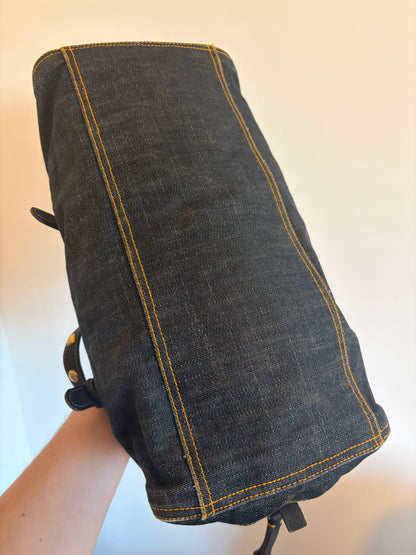 Archive Miu Miu Denim Studded Bag