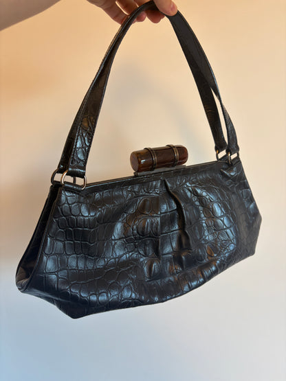 Archive Miu Miu 'Crocodile' Frame Bag