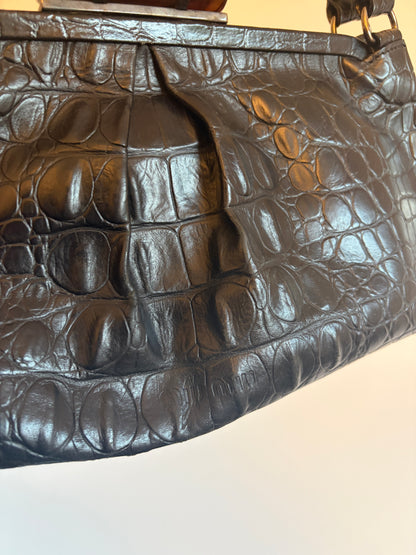 Archive Miu Miu 'Crocodile' Frame Bag
