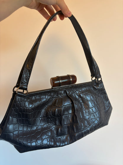 Archive Miu Miu 'Crocodile' Frame Bag