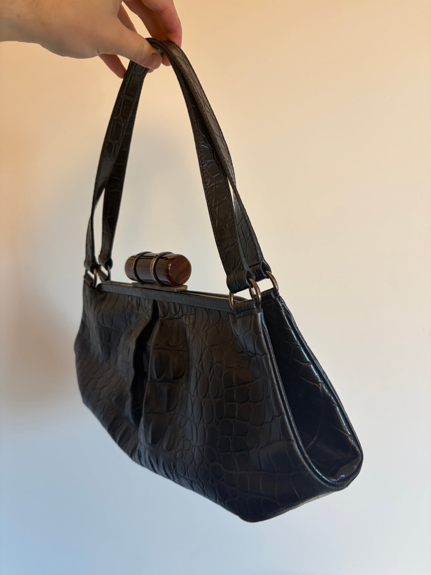 Archive Miu Miu 'Crocodile' Frame Bag