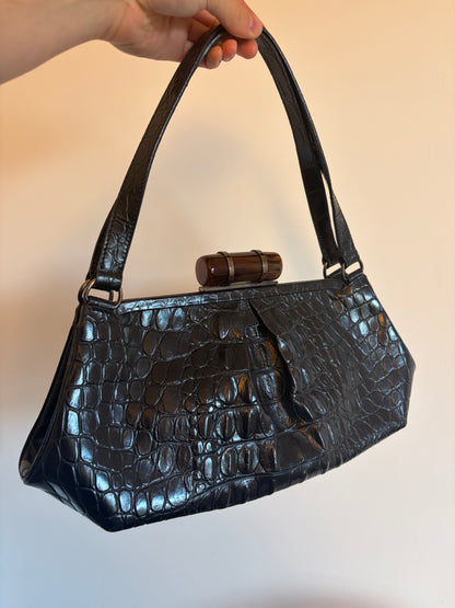 Archive Miu Miu 'Crocodile' Frame Bag