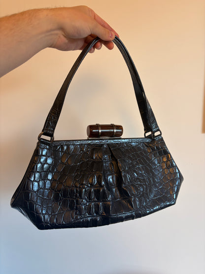 Archive Miu Miu 'Crocodile' Frame Bag