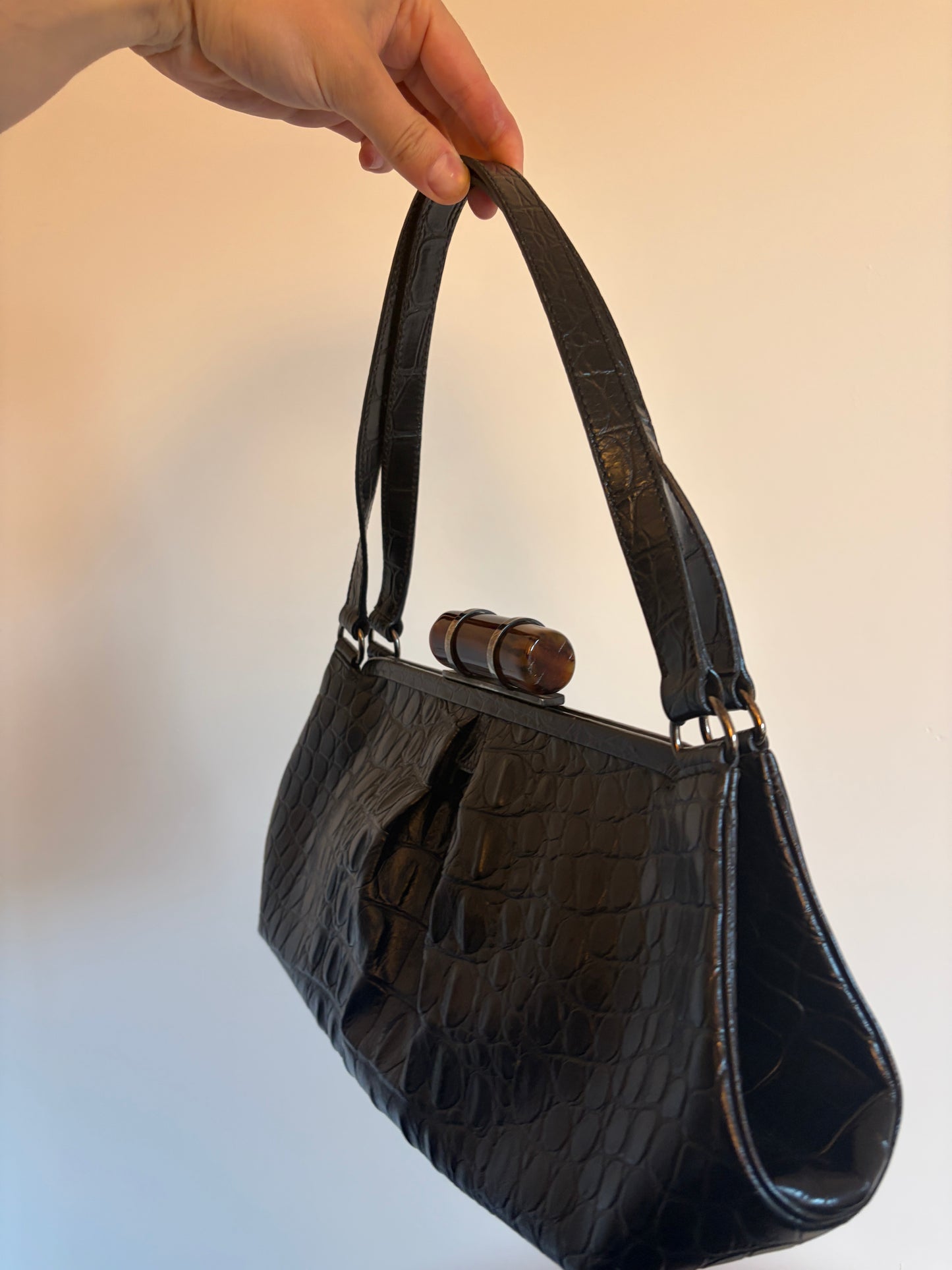 Archive Miu Miu 'Crocodile' Frame Bag