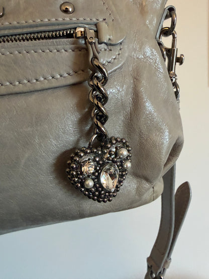 Rare Miu Miu Vitello Heart Charm Bag