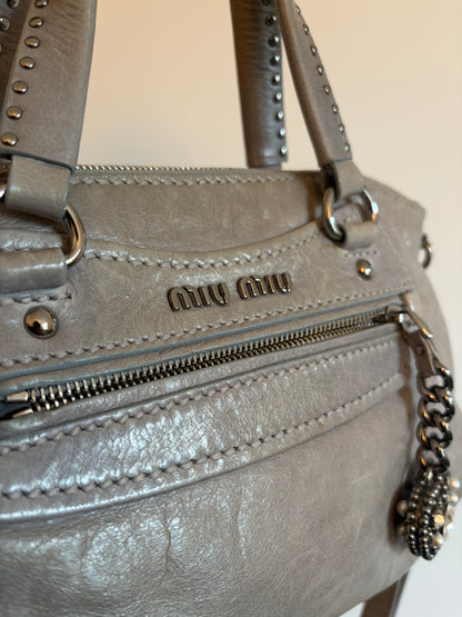 Rare Miu Miu Vitello Heart Charm Bag