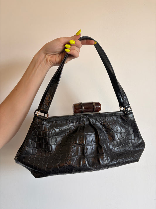 Archive Miu Miu 'Crocodile' Frame Bag