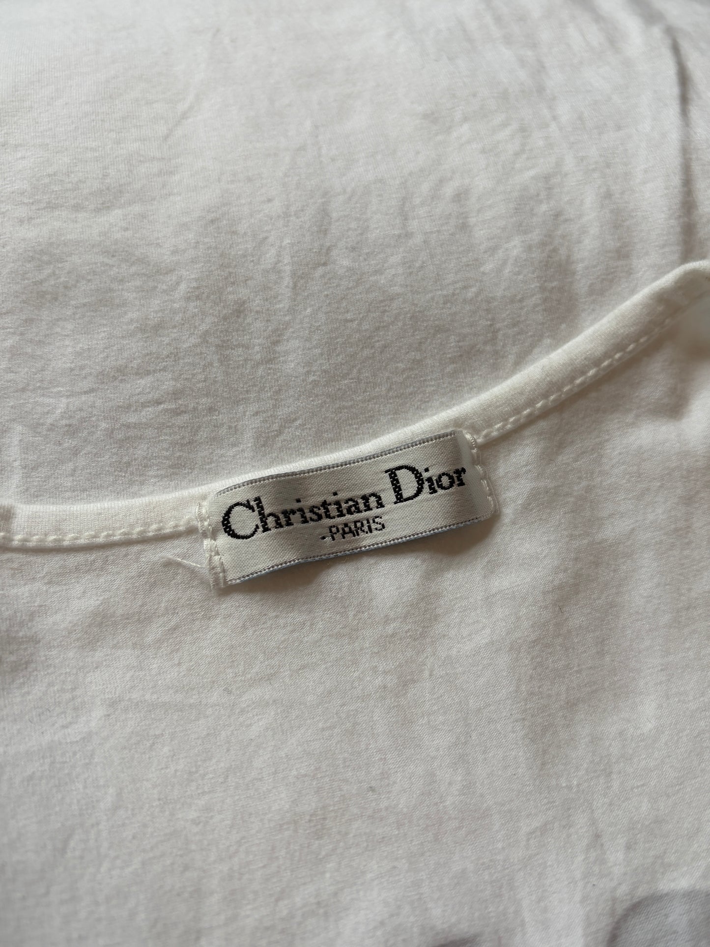 SS2002 Christian Dior "J'ADORE DIOR" / "WORLD CHAMPION 1947" Ribbed Tank Top