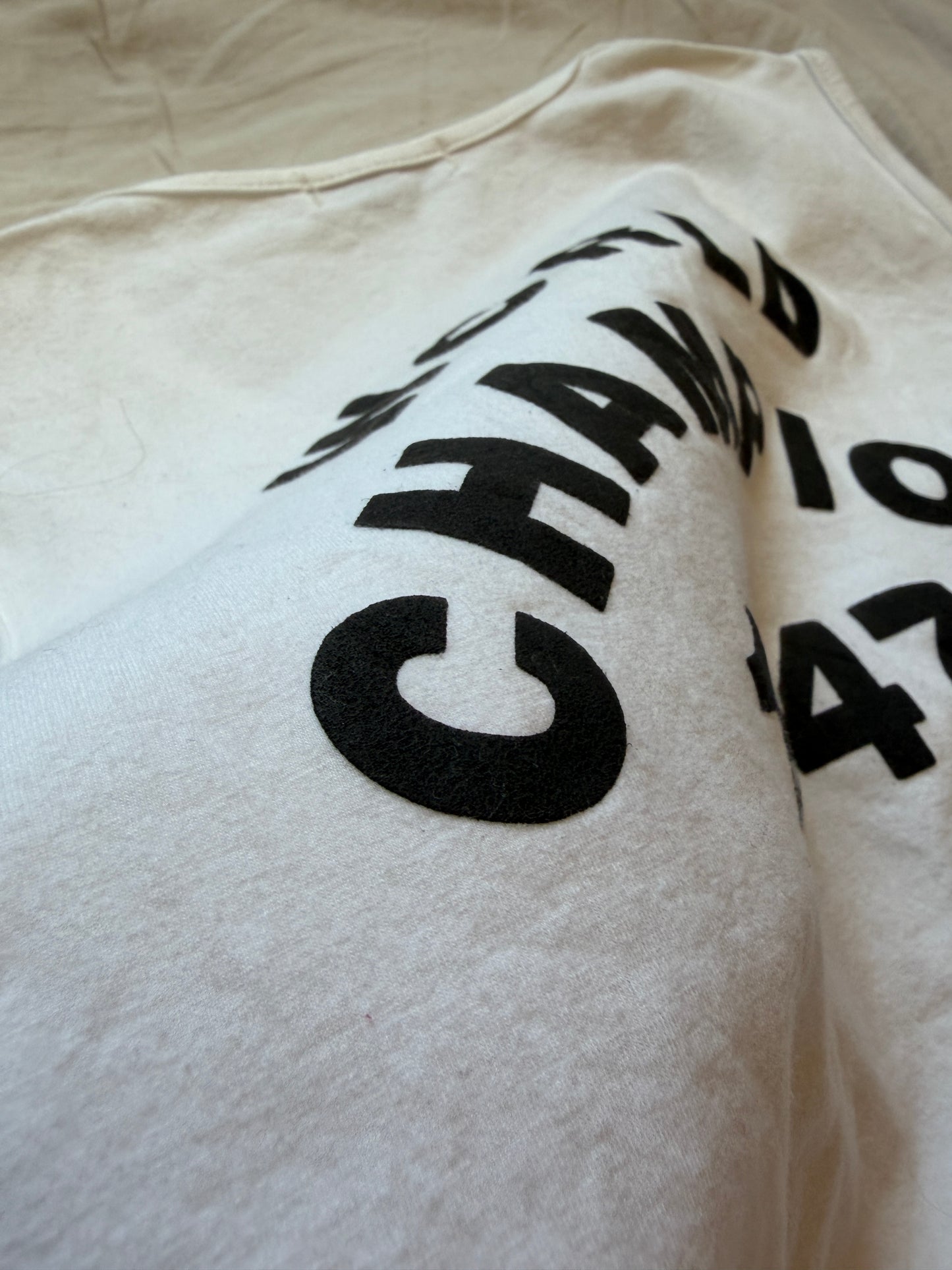 SS2002 Christian Dior "J'ADORE DIOR" / "WORLD CHAMPION 1947" Ribbed Tank Top