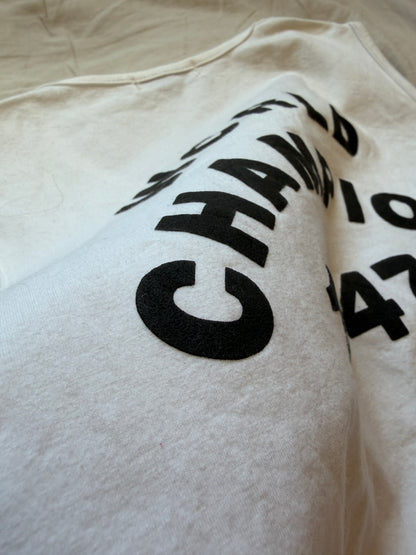 SS2002 Christian Dior "J'ADORE DIOR" / "WORLD CHAMPION 1947" Ribbed Tank Top