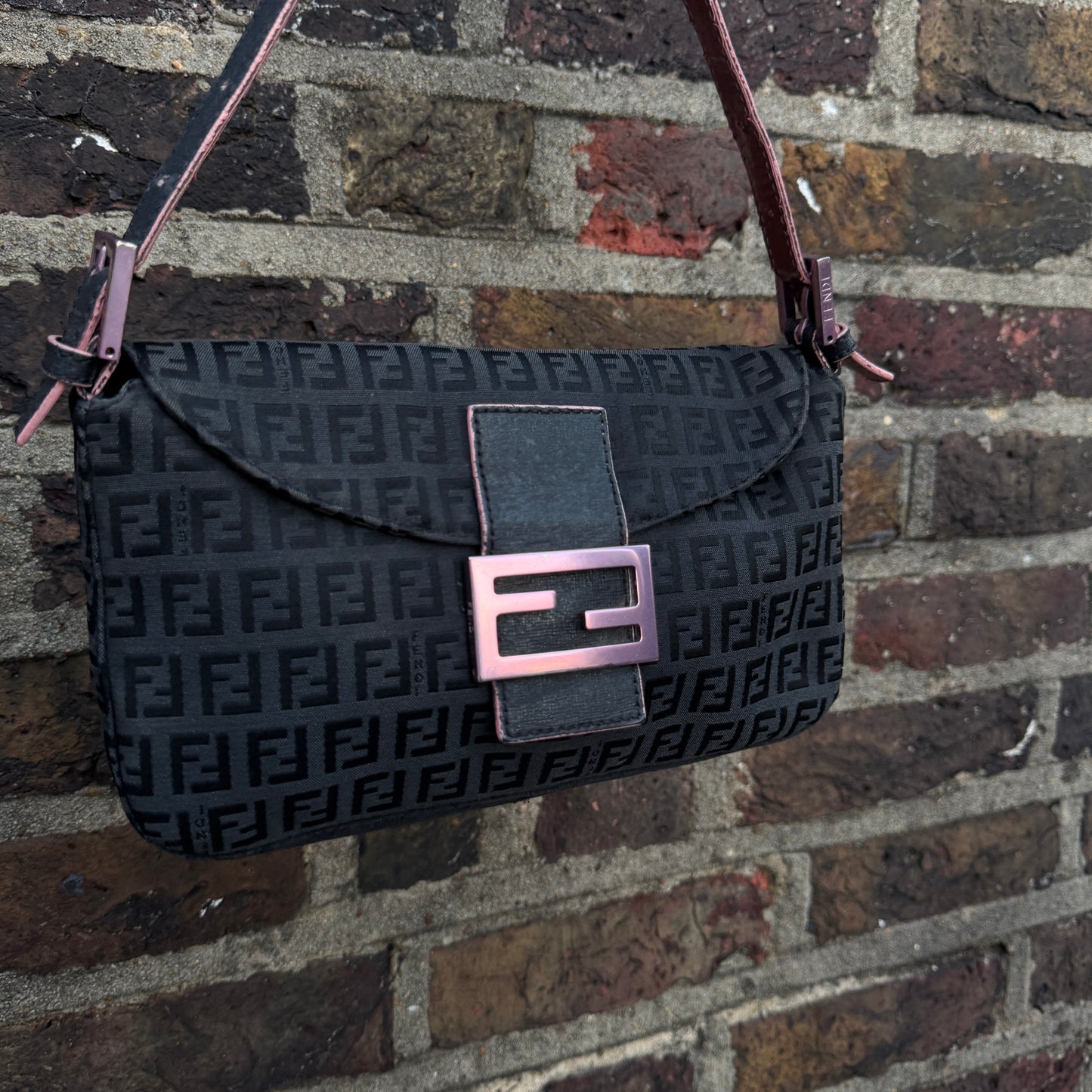 Fendi Zucchino Baguette Bag