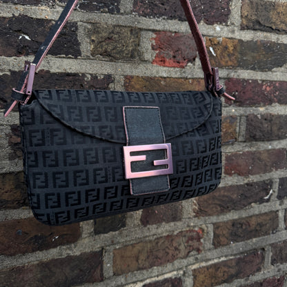 Fendi Zucchino Baguette Bag