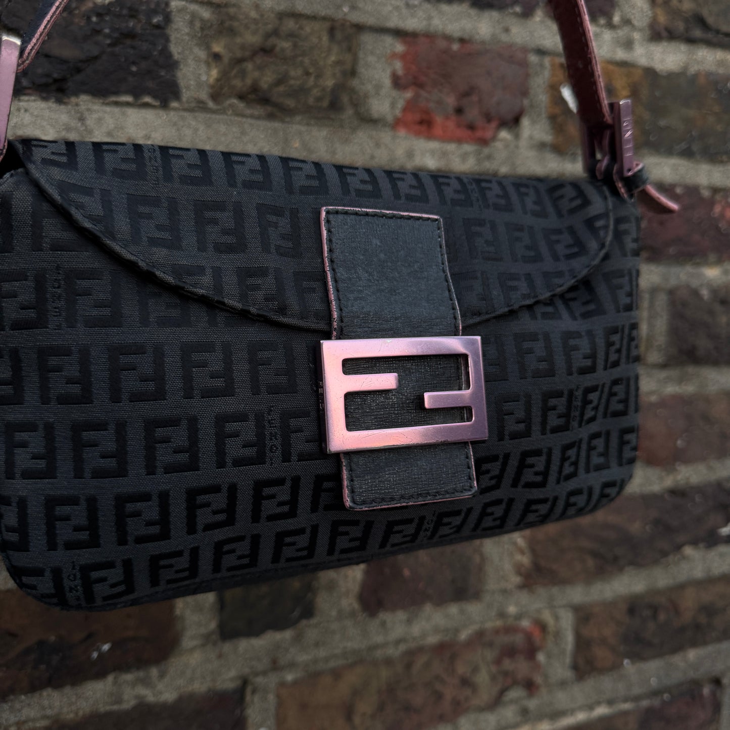 Fendi Zucchino Baguette Bag