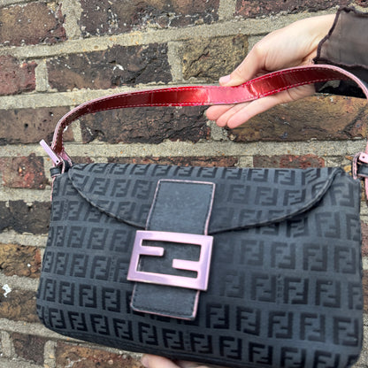 Fendi Zucchino Baguette Bag