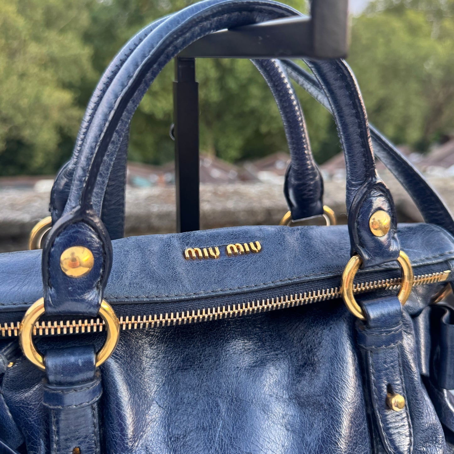 Miu Miu Vitello Lux Bow Bag