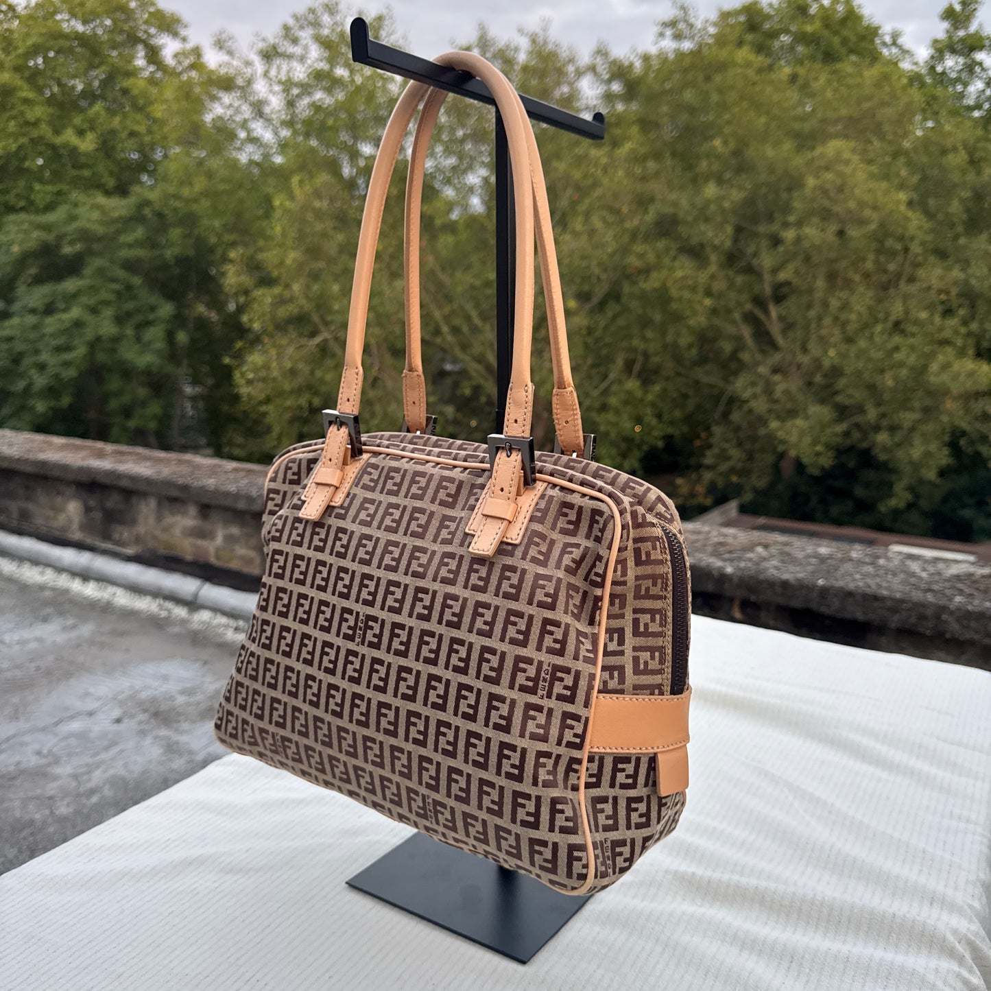 Fendi Zucca Print Bowling Bag