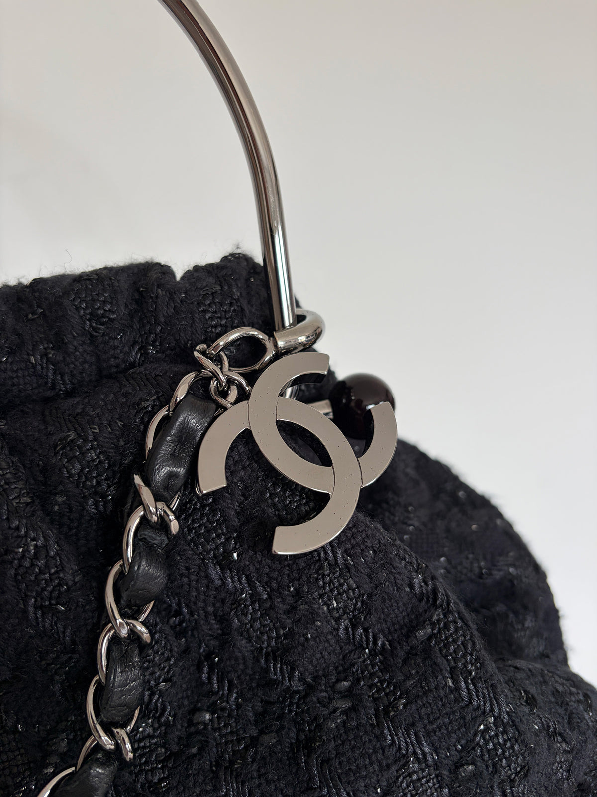 2005 Chanel Tweed Knitting Bag