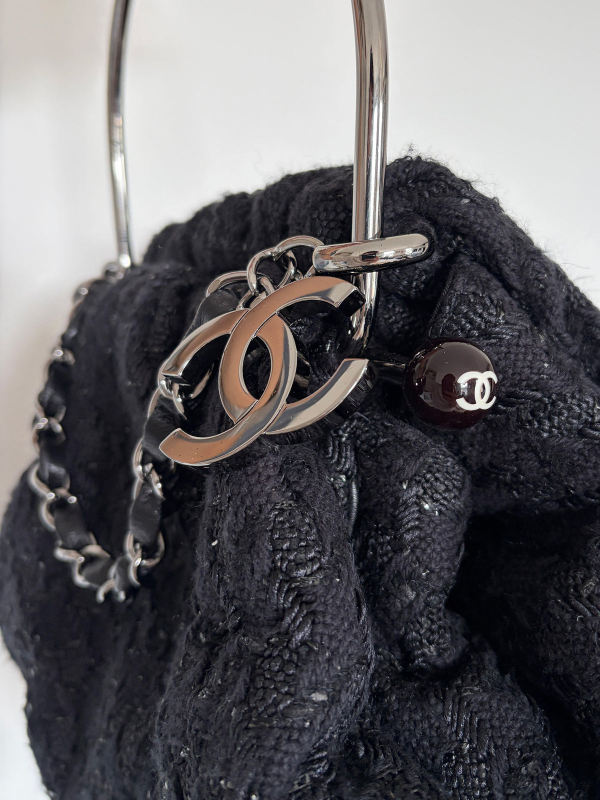 2005 Chanel Tweed Knitting Bag