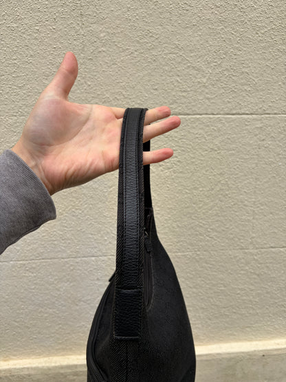 Tom Ford Era Gucci Black GG Denim Shoulder Bag