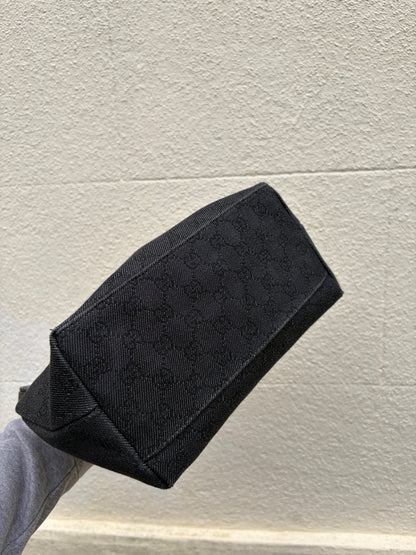 Tom Ford Era Gucci Black GG Denim Shoulder Bag
