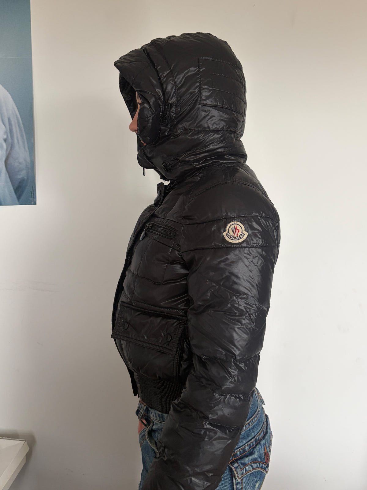 Moncler Georgia Black Down Jacket (Size 0)