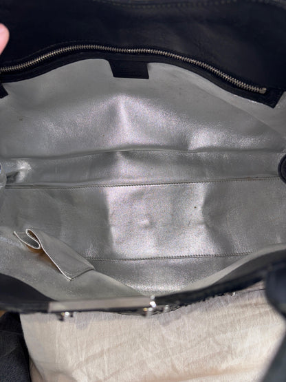 (RARE) 2007 Gucci Black Python Race Tote Bag