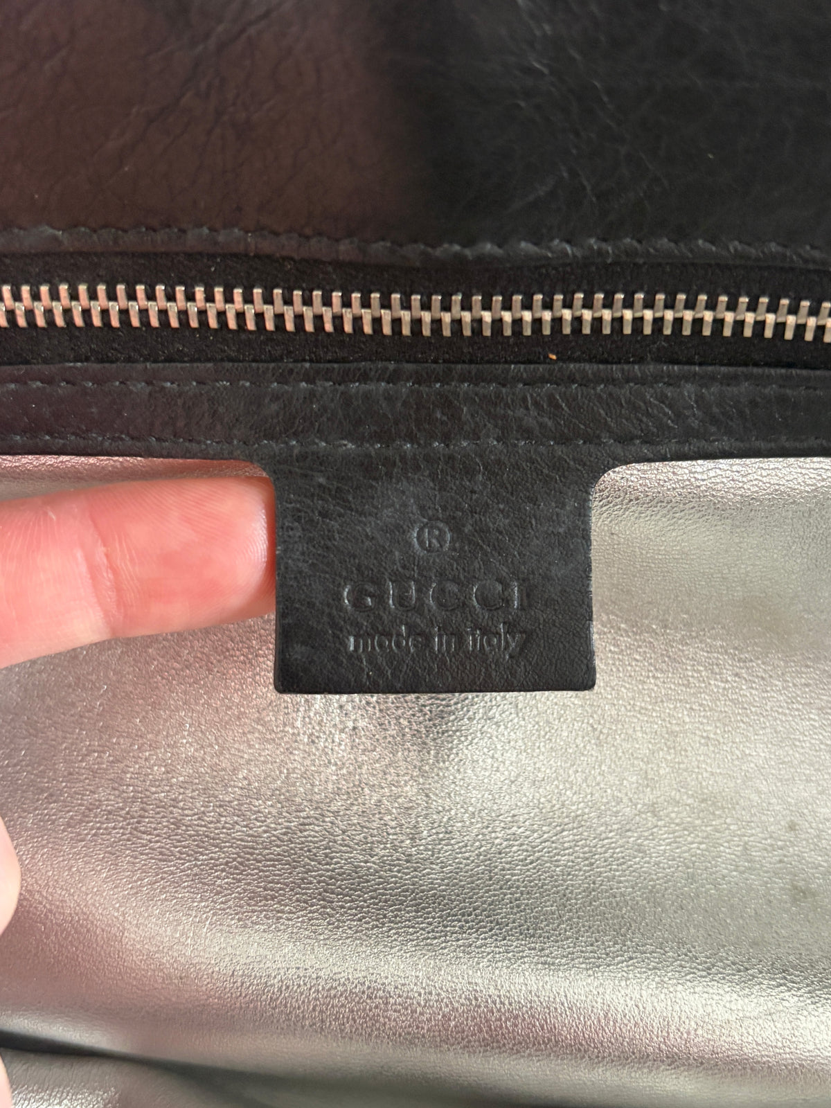(RARE) 2007 Gucci Black Python Race Tote Bag